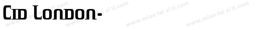 Cid London字体转换